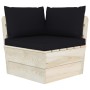 6-piece pallet garden furniture and fir wood cushions by vidaXL, Garden sets - Ref: Foro24-3063559, Price: 425,96 €, Discount: %