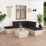 6-piece pallet garden furniture and fir wood cushions by vidaXL, Garden sets - Ref: Foro24-3063499, Price: 429,66 €, Discount: %