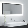 Espejo de baño LED acrílico gris 100x8,5x37 cm de vidaXL, Tocadores de baño - Ref: Foro24-804942, Precio: 45,69 €, Descuento: %