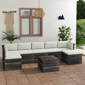 Pallet furniture for garden 8 pcs solid pine wood cushions by vidaXL, Garden sets - Ref: Foro24-3062021, Price: 710,81 €, Dis...