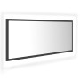 Espejo de baño LED acrílico gris 100x8,5x37 cm de vidaXL, Tocadores de baño - Ref: Foro24-804942, Precio: 45,69 €, Descuento: %