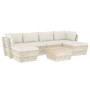 7-piece pallet garden furniture and fir wood cushions by vidaXL, Garden sets - Ref: Foro24-3063578, Price: 484,67 €, Discount: %