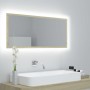 LED-Badezimmerspiegel aus Acryl in Sonoma-Eiche Farbe 100x8,5x37 cm von vidaXL, Badezimmerwaschtische - Ref: Foro24-804943, P...