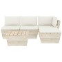 Garden furniture made of 5-piece pallets and fir wood cushions. by vidaXL, Garden sets - Ref: Foro24-3063458, Price: 331,39 €...