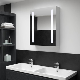 Mueble de baño con espejo LED 50x13x70 cm de vidaXL, Tocadores de baño - Ref: Foro24-285117, Precio: 124,51 €, Descuento: %