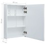 Mueble de baño con espejo LED 50x13x70 cm de vidaXL, Tocadores de baño - Ref: Foro24-285117, Precio: 117,30 €, Descuento: %