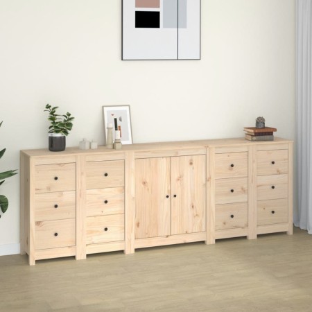 Sideboard aus massivem Kiefernholz, 230 x 35 x 80 cm von vidaXL, Sideboards - Ref: Foro24-3114084, Preis: 357,89 €, Rabatt: %