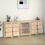 Sideboard aus massivem Kiefernholz, 230 x 35 x 80 cm von vidaXL, Sideboards - Ref: Foro24-3114084, Preis: 354,48 €, Rabatt: %