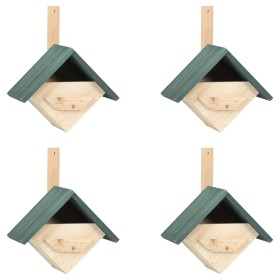 Birdhouse 4 units made of fir wood 24x16x30 cm by vidaXL, Birdhouses - Ref: Foro24-47247, Price: 26,99 €, Discount: %