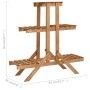 Soporte para plantas de madera de abeto 83x25x83 cm de vidaXL, Soportes para macetas - Ref: Foro24-47234, Precio: 29,20 €, De...