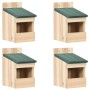 Casa para pájaros 4 unidades madera de abeto 12x16x20 cm de vidaXL, Pajareras - Ref: Foro24-47246, Precio: 29,31 €, Descuento: %