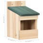 Casa para pájaros 4 unidades madera de abeto 12x16x20 cm de vidaXL, Pajareras - Ref: Foro24-47246, Precio: 29,31 €, Descuento: %