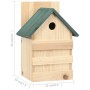 Casa para pájaros 4 unidades madera de abeto 23x19x33 cm de vidaXL, Pajareras - Ref: Foro24-47248, Precio: 50,61 €, Descuento: %