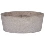 Lavabo gris mármol Ø40x15 cm de vidaXL, Lavabos - Ref: Foro24-149179, Precio: 120,60 €, Descuento: %