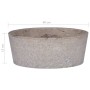 Lavabo gris mármol Ø40x15 cm de vidaXL, Lavabos - Ref: Foro24-149179, Precio: 120,60 €, Descuento: %