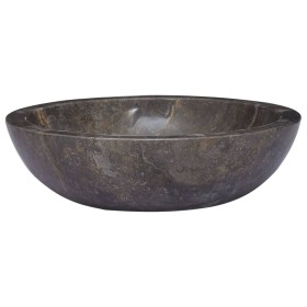 Lavabo gris mármol Ø40x12 cm de vidaXL, Lavabos - Ref: Foro24-149157, Precio: 123,54 €, Descuento: %