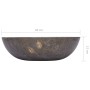 Gray marble sink Ø40x12 cm by vidaXL, Sinks - Ref: Foro24-149157, Price: 123,35 €, Discount: %