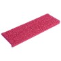 Alfombras de peldaños de escalera 15 uds rosa 65x21x4 cm de vidaXL, Alfombrillas para escalones - Ref: Foro24-326203, Precio:...