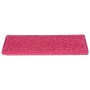 Alfombras de peldaños de escalera 15 uds rosa 65x21x4 cm de vidaXL, Alfombrillas para escalones - Ref: Foro24-326203, Precio:...