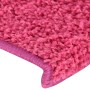 Alfombras de peldaños de escalera 15 uds rosa 65x21x4 cm de vidaXL, Alfombrillas para escalones - Ref: Foro24-326203, Precio:...