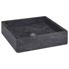 Lavabo mármol negro 40x40x10 cm de vidaXL, Lavabos - Ref: Foro24-149169, Precio: 119,64 €, Descuento: %