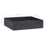 Schwarzes Marmorwaschbecken 40x40x10 cm von vidaXL, Sinkt - Ref: Foro24-149169, Preis: 123,02 €, Rabatt: %