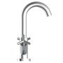 SCHÜTTE ELIOT chrome dual-handle mixer tap for washbasin by SCHÜTTE, Faucets - Ref: Foro24-434559, Price: 111,45 €, Discount: %