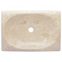 Lavabo crema mármol 50x35x10 cm de vidaXL, Lavabos - Ref: Foro24-149165, Precio: 96,17 €, Descuento: %