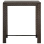 Garden bar furniture 5 pcs PE rattan armrest brown by vidaXL, Garden sets - Ref: Foro24-3064810, Price: 340,99 €, Discount: %