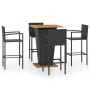 5-Piece Black Garden Bar Set by vidaXL, Garden sets - Ref: Foro24-3064870, Price: 414,98 €, Discount: %