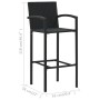 5-Piece Black Garden Bar Set by vidaXL, Garden sets - Ref: Foro24-3064870, Price: 414,98 €, Discount: %