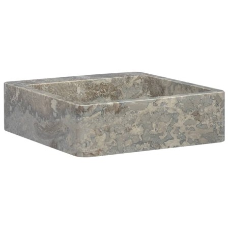 Lavabo de mármol gris 40x40x12 cm de vidaXL, Lavabos - Ref: Foro24-149185, Precio: 137,99 €, Descuento: %