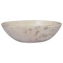 Lavabo crema mármol 53x40x15 cm de vidaXL, Lavabos - Ref: Foro24-149171, Precio: 195,38 €, Descuento: %