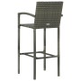 Garden bar furniture 5 pcs PE rattan armrest gray by vidaXL, Garden sets - Ref: Foro24-3064809, Price: 325,99 €, Discount: %