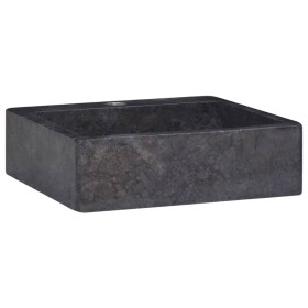 Lavabo mármol negro 40x40x12 cm de vidaXL, Lavabos - Ref: Foro24-149184, Precio: 146,99 €, Descuento: %