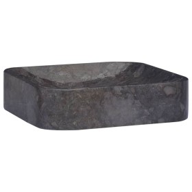 Lavabo mármol negro 40x40x10 cm de vidaXL, Lavabos - Ref: Foro24-149181, Precio: 128,14 €, Descuento: %