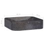 Black marble sink 40x40x10 cm by vidaXL, Sinks - Ref: Foro24-149181, Price: 128,99 €, Discount: %