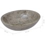 Lavabo gris mármol 53x40x15 cm de vidaXL, Lavabos - Ref: Foro24-149173, Precio: 167,67 €, Descuento: %