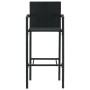 Garten Bar Möbel 5 Stück Rattan PE Armlehnen schwarz von vidaXL, Gartensets - Ref: Foro24-3064808, Preis: 383,51 €, Rabatt: %