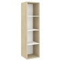 TV wall unit made of white oak plywood, measuring 37x37x142.5cm. by vidaXL, TV Furniture - Ref: Foro24-805494, Price: 61,50 €...