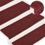 Alfombras de peldaños de escalera 15 uds rojo mate 65x21x4 cm de vidaXL, Alfombrillas para escalones - Ref: Foro24-326199, Pr...