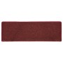 Stair tread mats 15 pcs matte red 65x21x4 cm by vidaXL, Stair mats - Ref: Foro24-326199, Price: 56,48 €, Discount: %