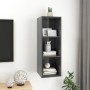 Wand-TV-Schrank aus glänzendem grauem Sperrholz, 37 x 37 x 107 cm von vidaXL, TV-Möbel - Ref: Foro24-805488, Preis: 36,59 €, ...