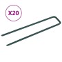 Clavos para césped artificial 20 piezas de hierro forma de U de vidaXL, Clavos - Ref: Foro24-315795, Precio: 21,07 €, Descuen...