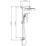 SCHÜTTE SILVER RAIN overhead shower set chrome by SCHÜTTE, shower heads - Ref: Foro24-434586, Price: 171,32 €, Discount: %