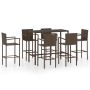 Garden bar set 7 pieces brown synthetic rattan by vidaXL, Garden sets - Ref: Foro24-3064845, Price: 463,99 €, Discount: %