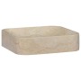 Lavabo crema mármol 40x40x10 cm de vidaXL, Lavabos - Ref: Foro24-149180, Precio: 132,72 €, Descuento: %