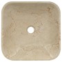 Lavabo crema mármol 40x40x10 cm de vidaXL, Lavabos - Ref: Foro24-149180, Precio: 132,72 €, Descuento: %