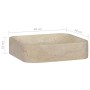 Cream marble sink 40x40x10 cm by vidaXL, Sinks - Ref: Foro24-149180, Price: 132,72 €, Discount: %