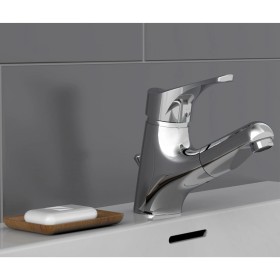 SCHÜTTE Grifo mezclador de lavabo con ducha extraíble ATTICA cromado de SCHÜTTE, Grifos - Ref: Foro24-434557, Precio: 93,99 €...